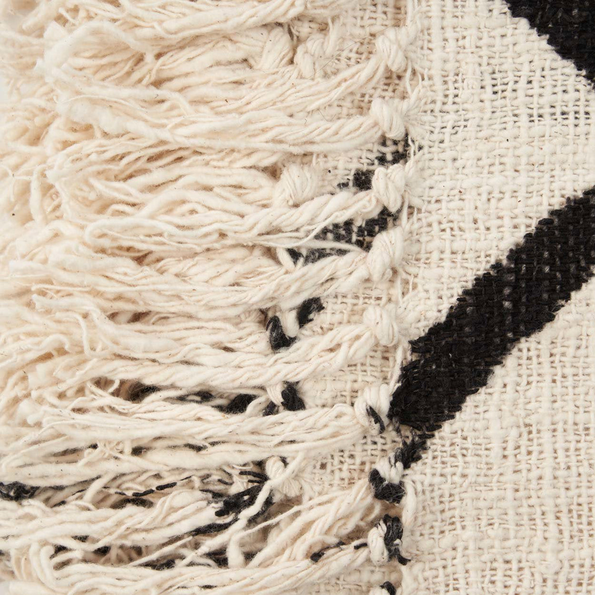 The Evil Eye Bedspread - Natural Black Bazar Bizarre