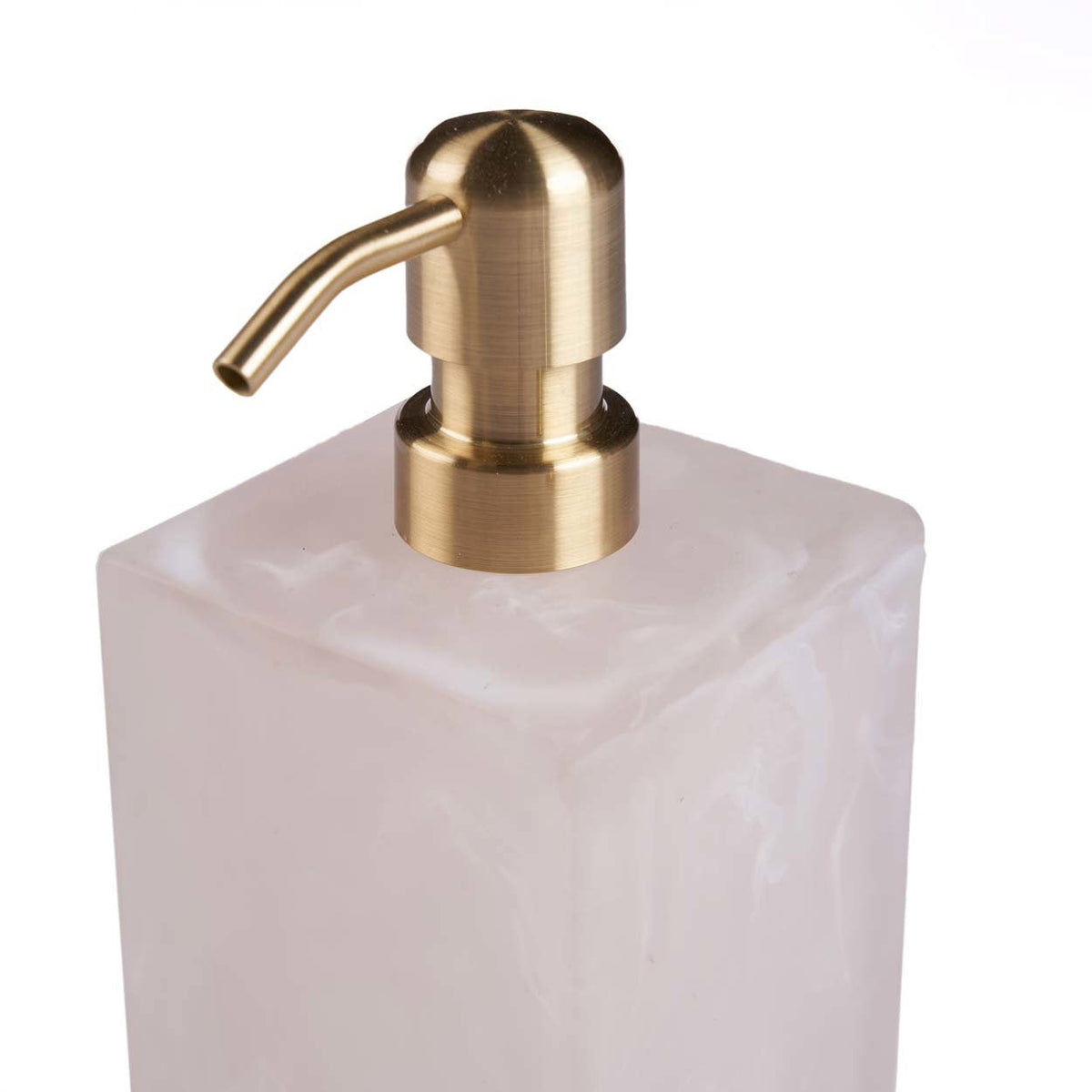 The Resin Soap Dispenser- Pink White Bazar Bizarre
