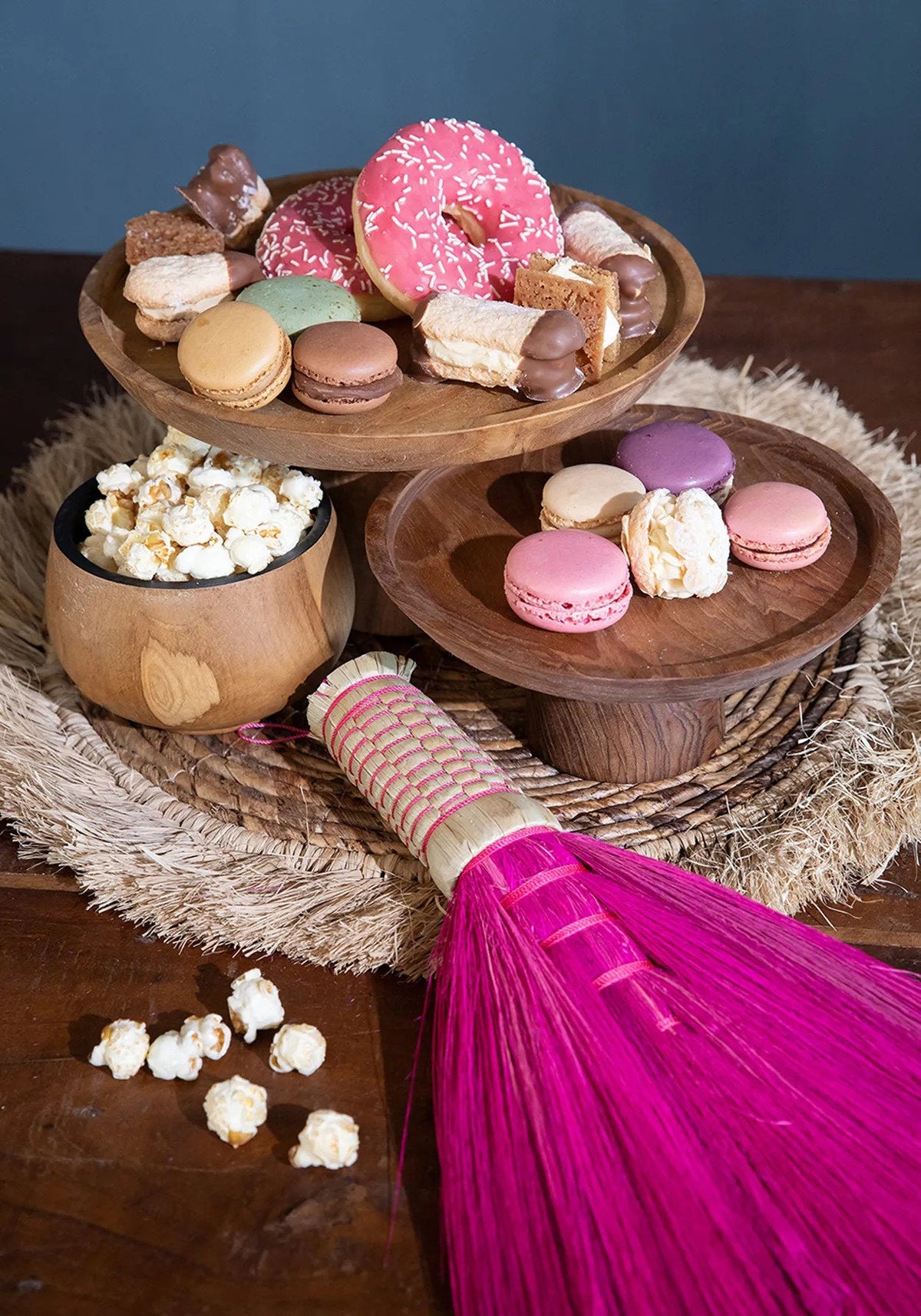 The Teak Root Cake Platter - L