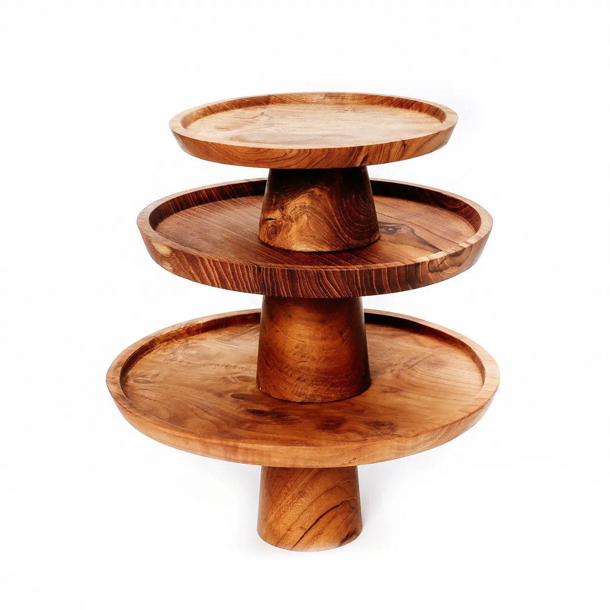 The Teak Root Cake Platter - L