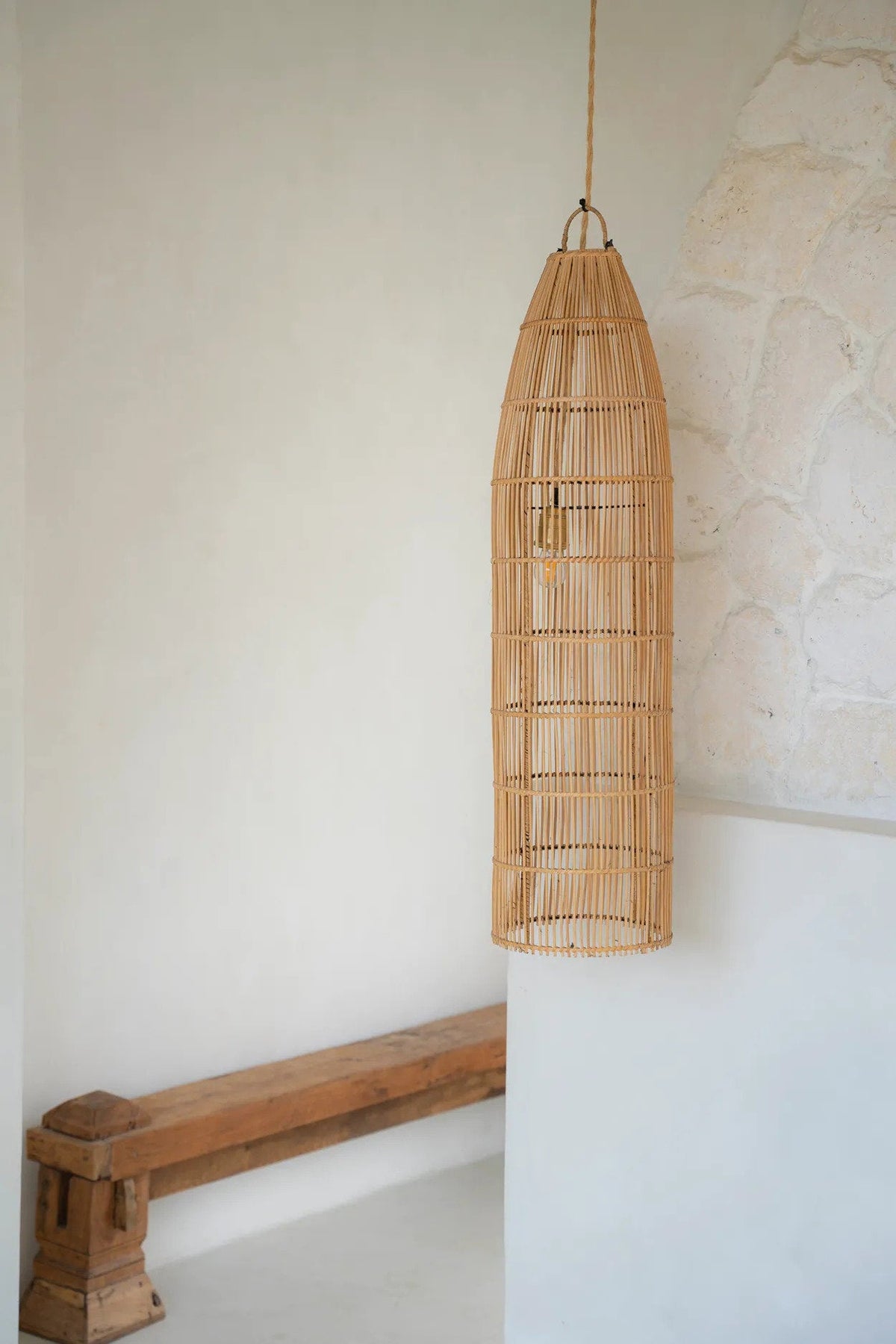 The Fish Trap Pendant Light Natural Large Bazar Bizarre