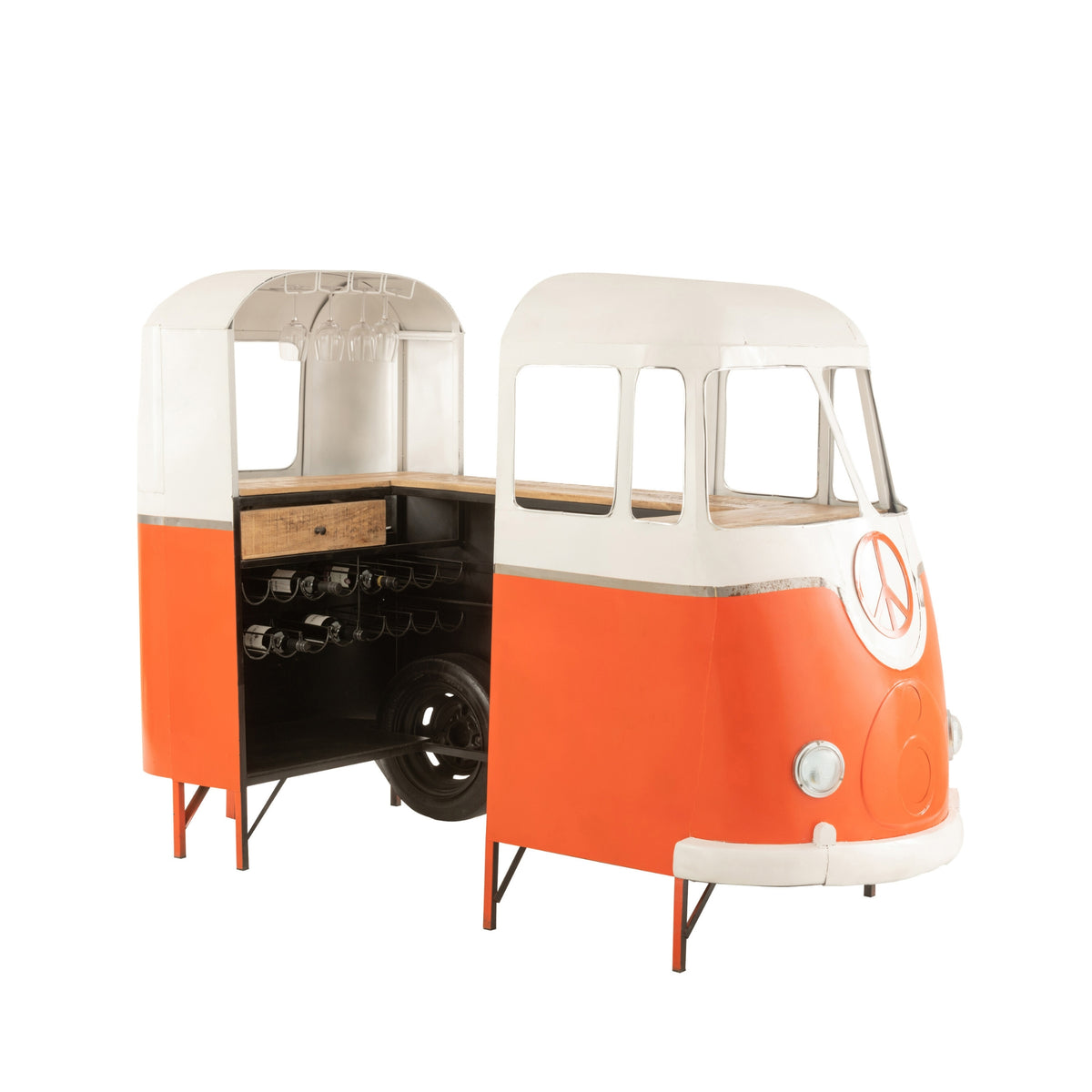 Bar stool Retro Bus Orange J-Line