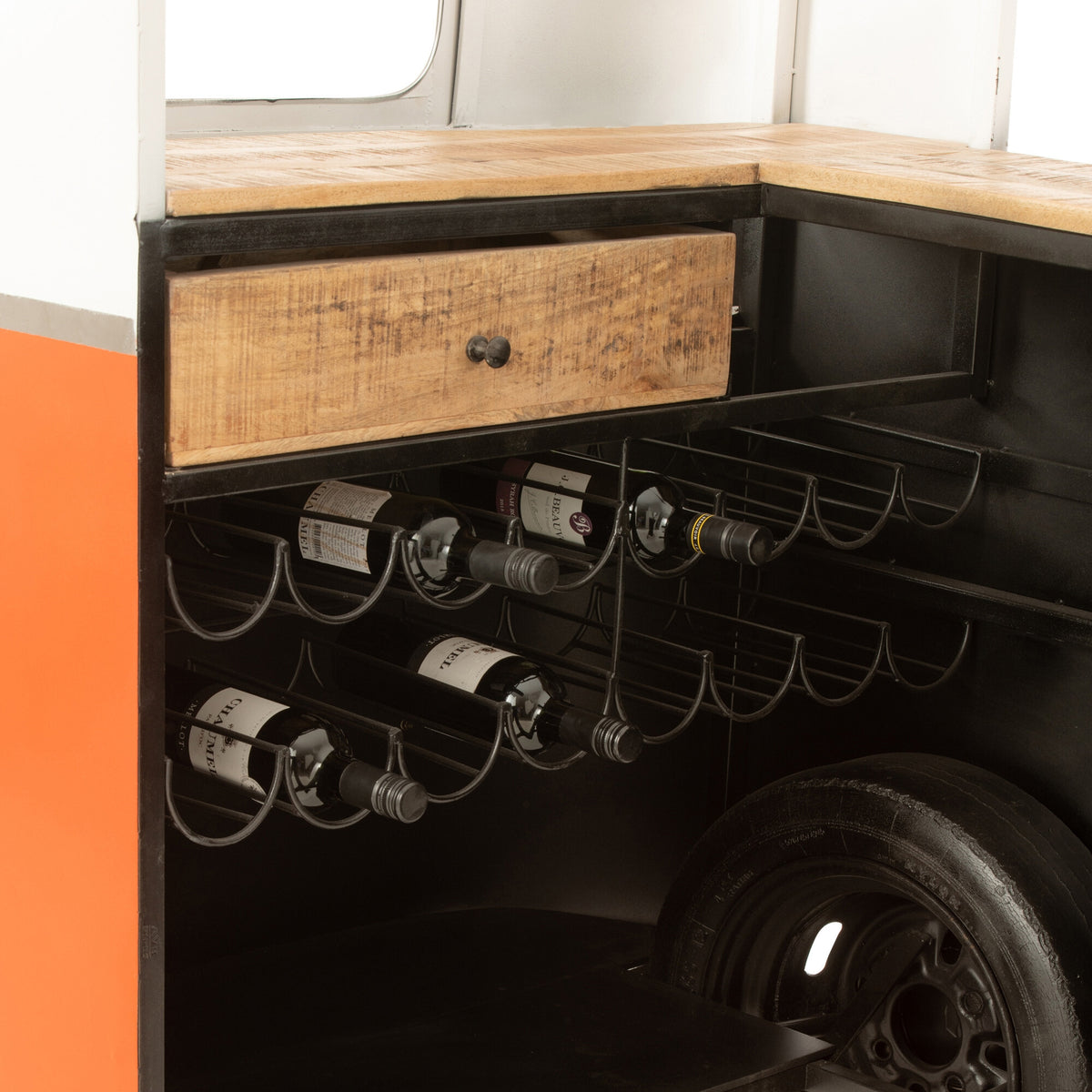 Bar stool Retro Bus Orange J-Line