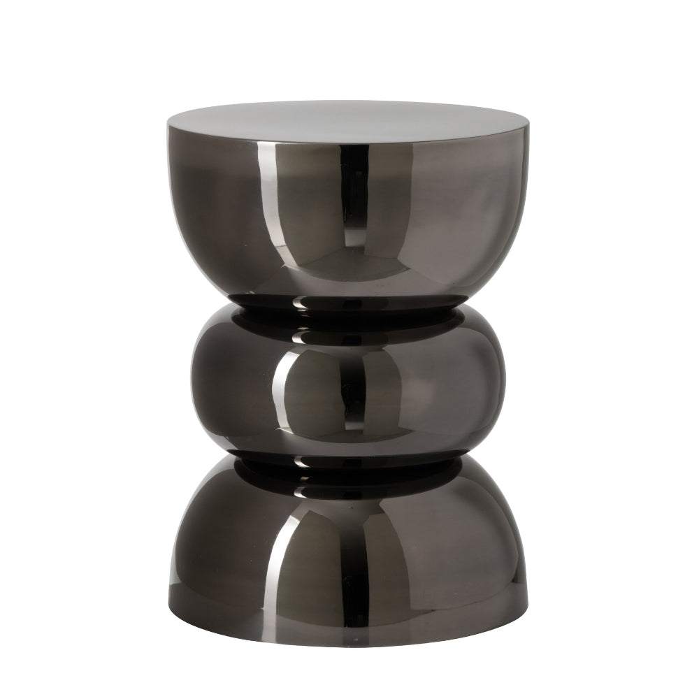 Side Table Glossy Chrome Black J-Line