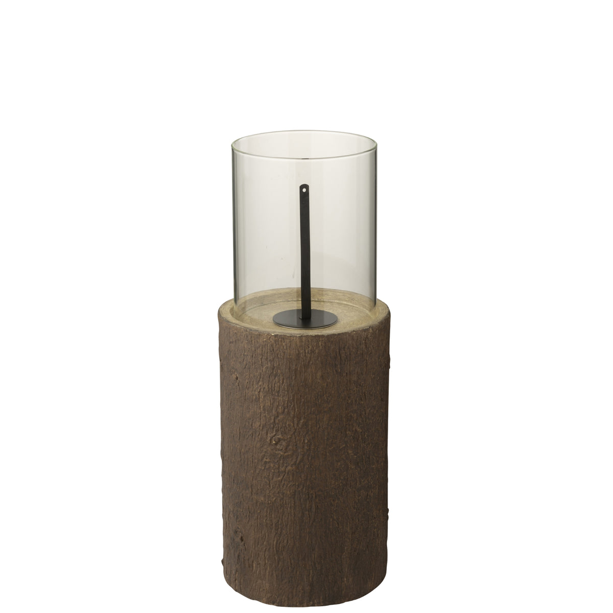 Outdoor Trunk Round Tall Dark Brown J-Line