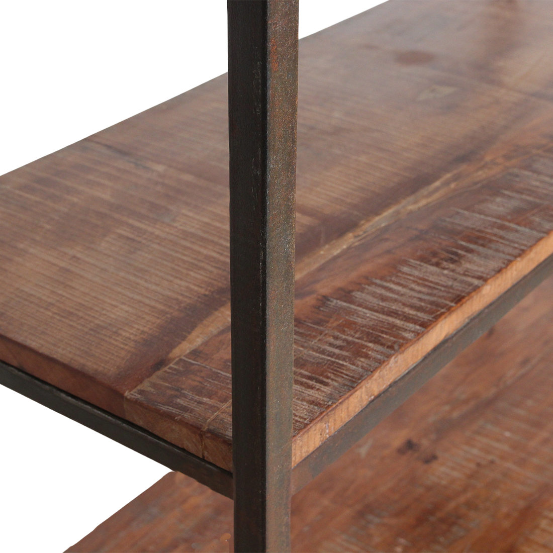 Factory Wall Cabinet With Wooden Shelves Raw Materials