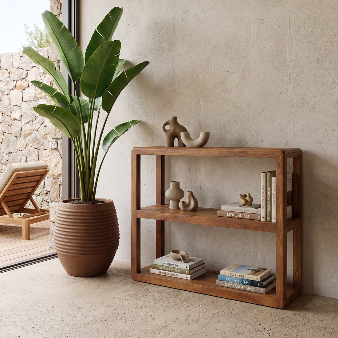 Bullnose Rack With 3 Shelves Raw Materials
