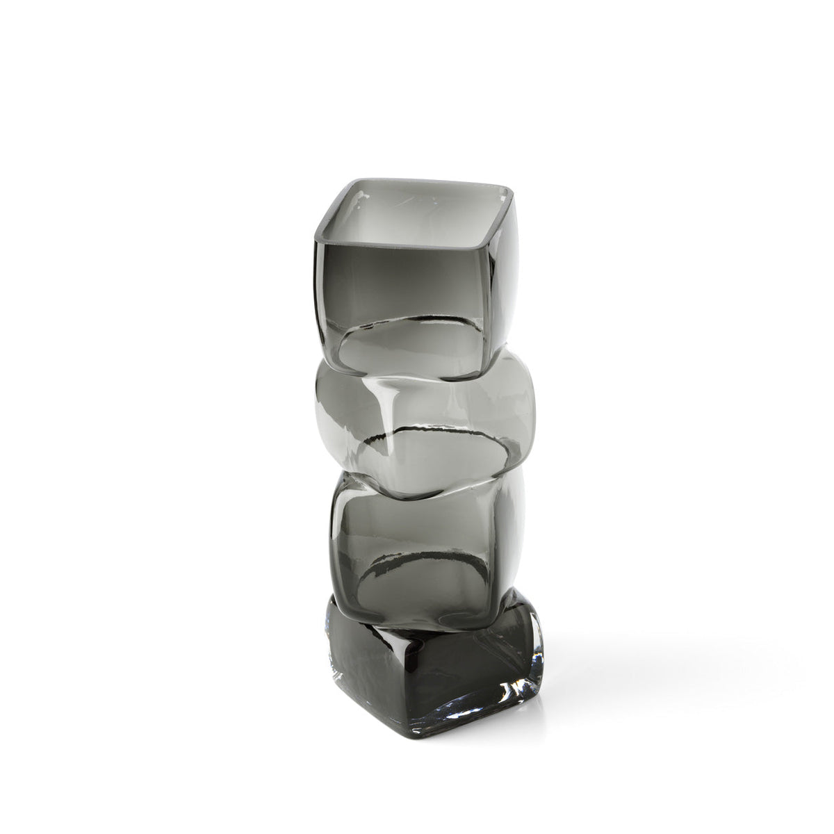 The Cubes Vase – Dark Grey – L Bazar Bizar