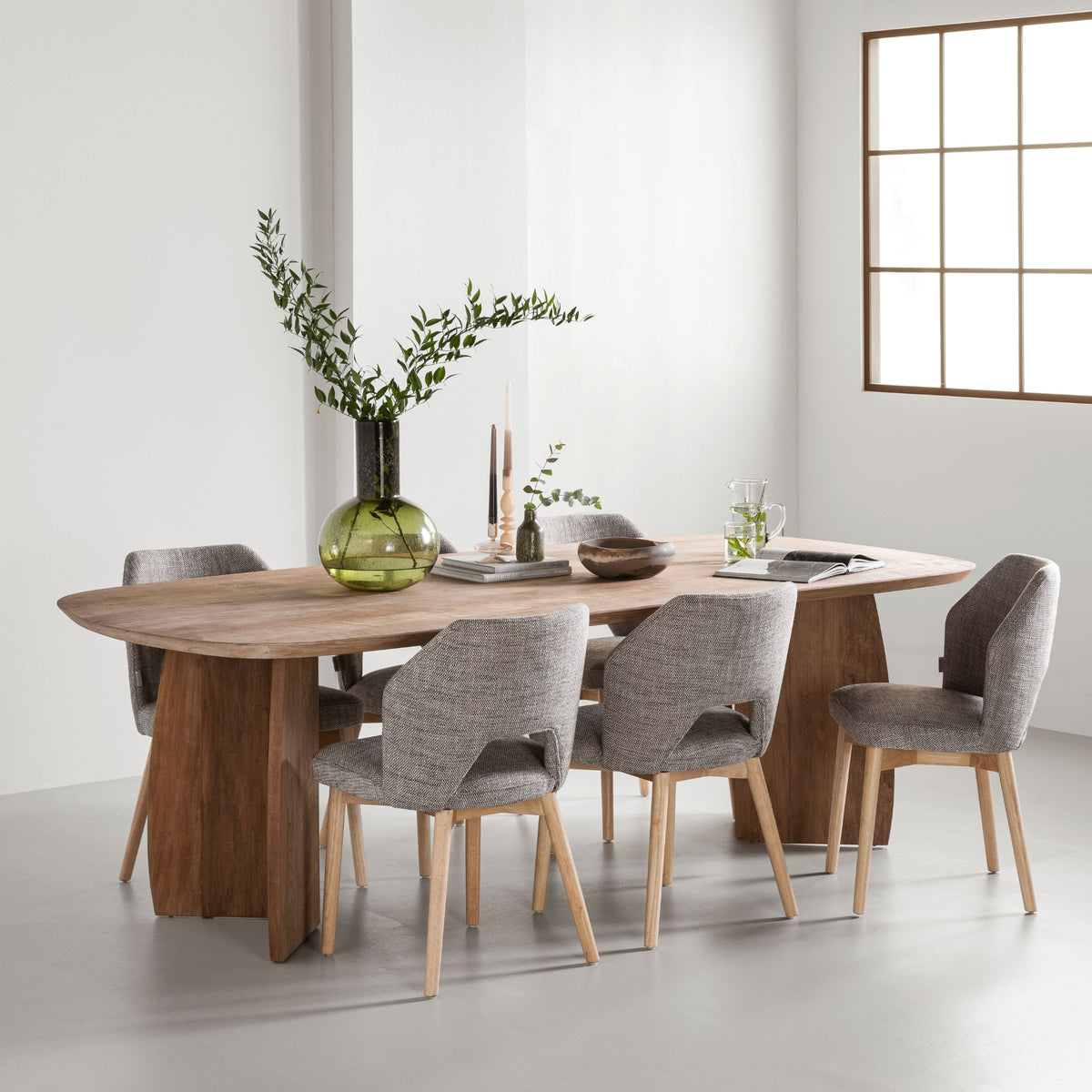 DTP Home Nova Teak Wood Dining Table 220cm