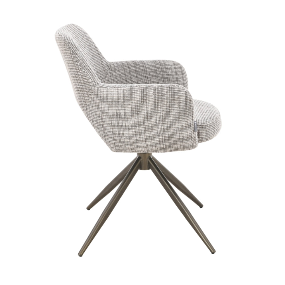 MUST Living Swivel Dining Chair DiCaprio Beige