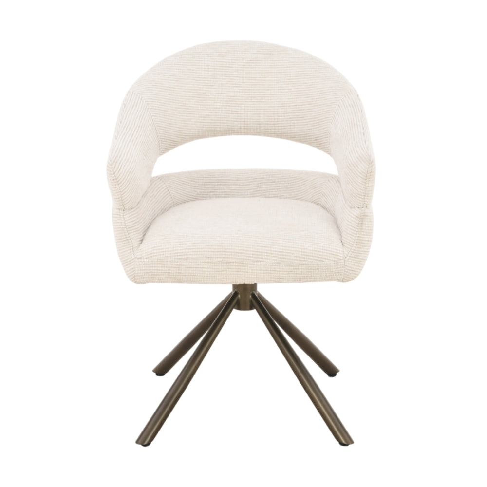 MUST Living Clooney Natural Swivel Dining Chair
