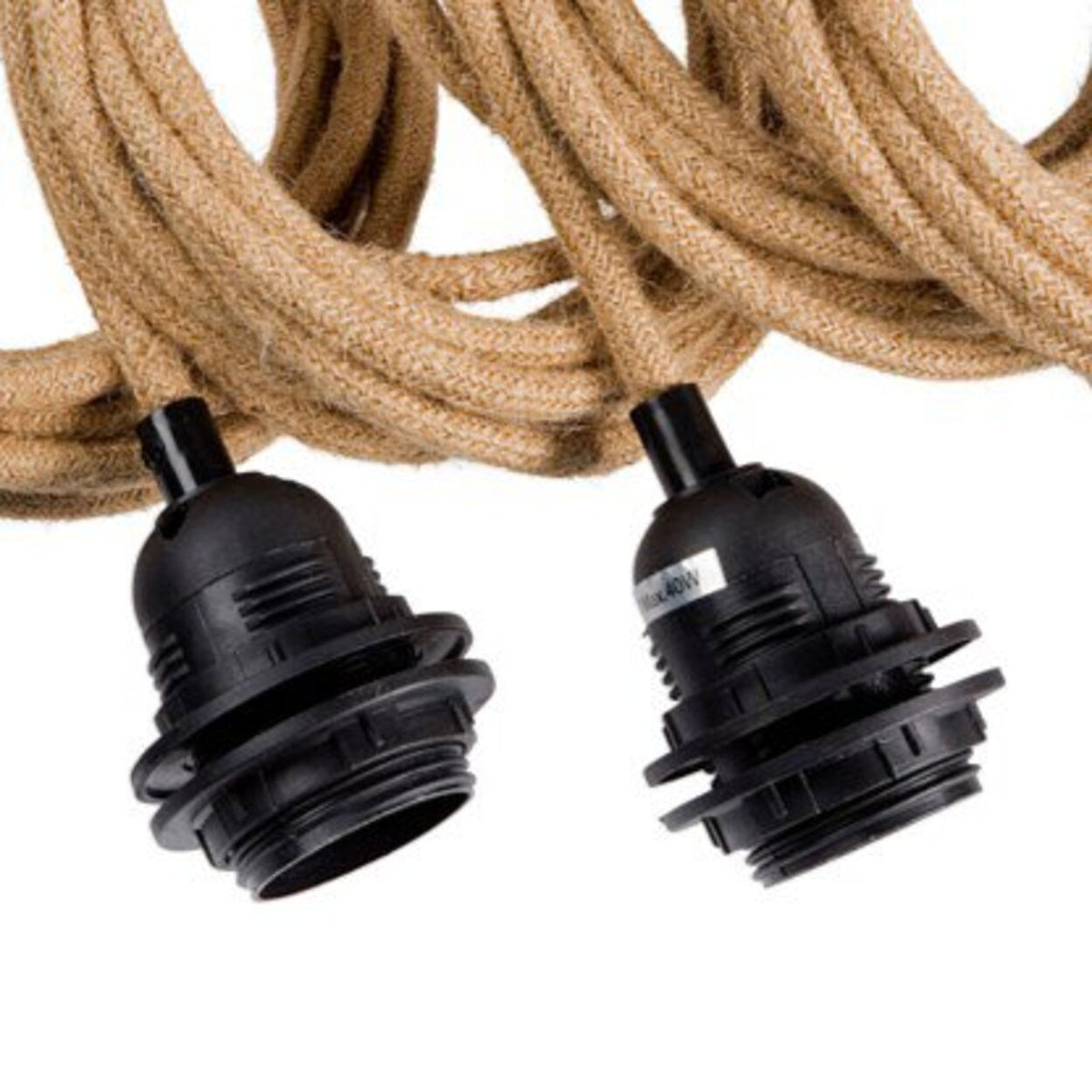 Ceiling light with 5 fittings Natural Black Bazar Bizar