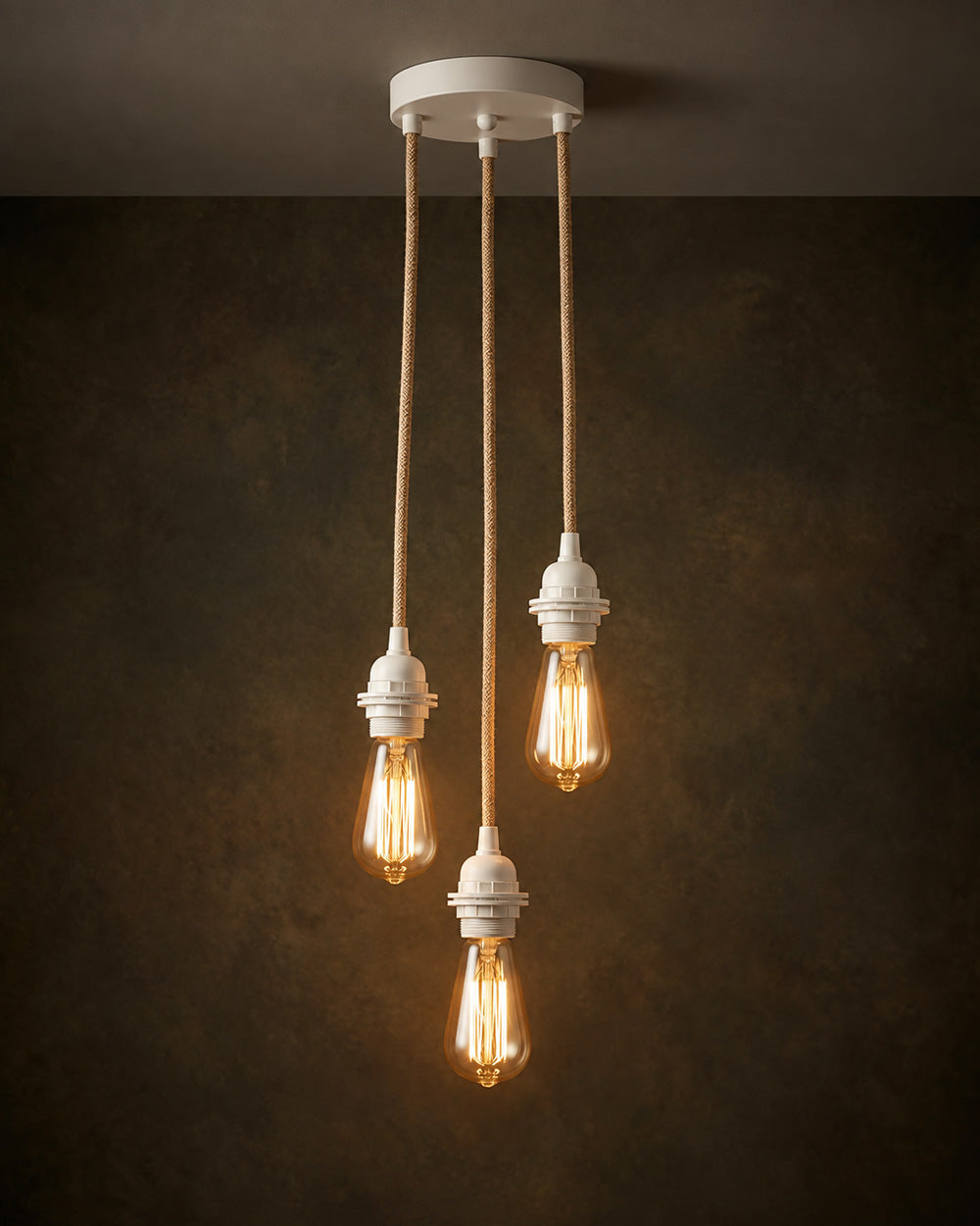 Ceiling Light Fitting - Natural White - 3 Fittings
