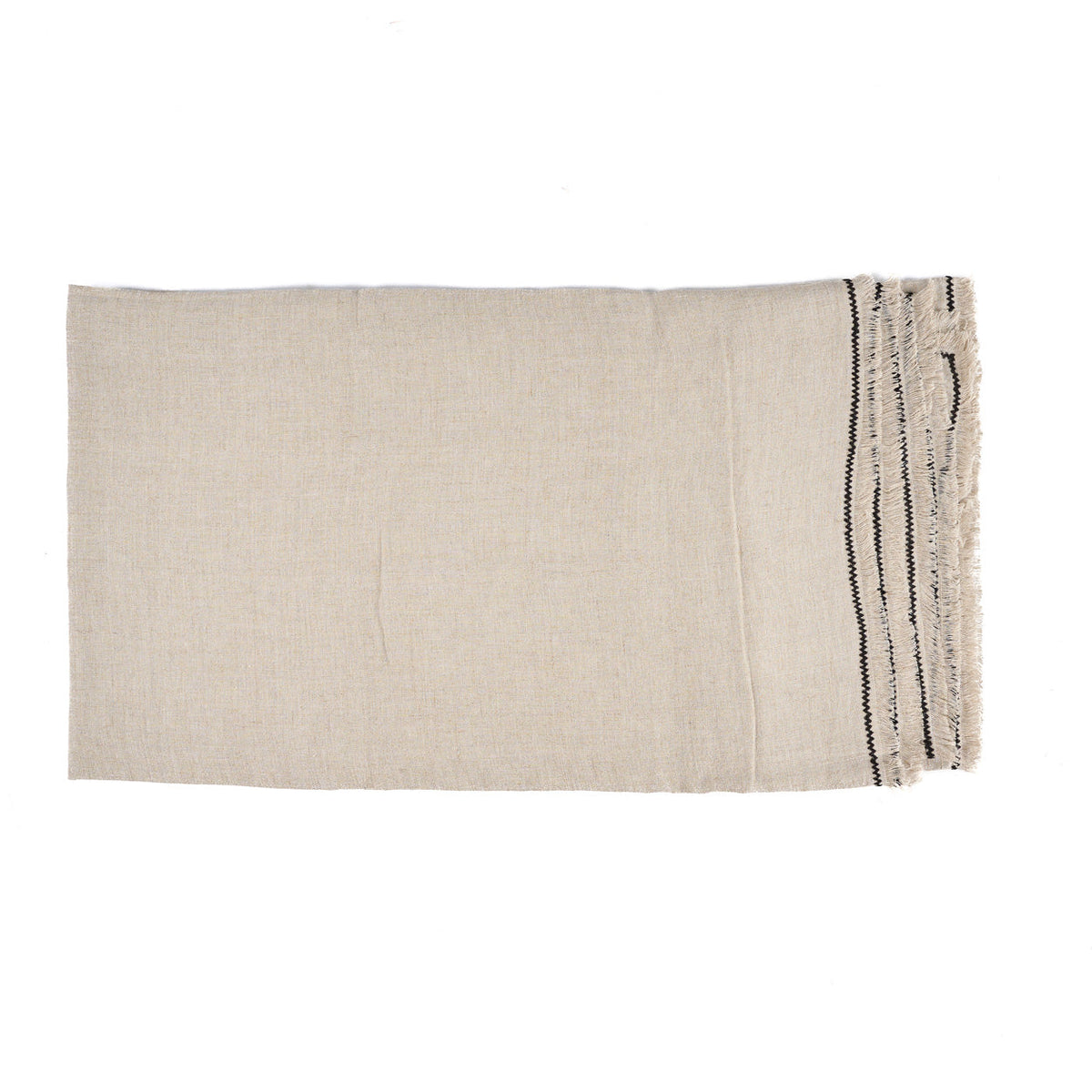 The Tuscany Tablecloth Natural Black 150x300 Bazar Bizar