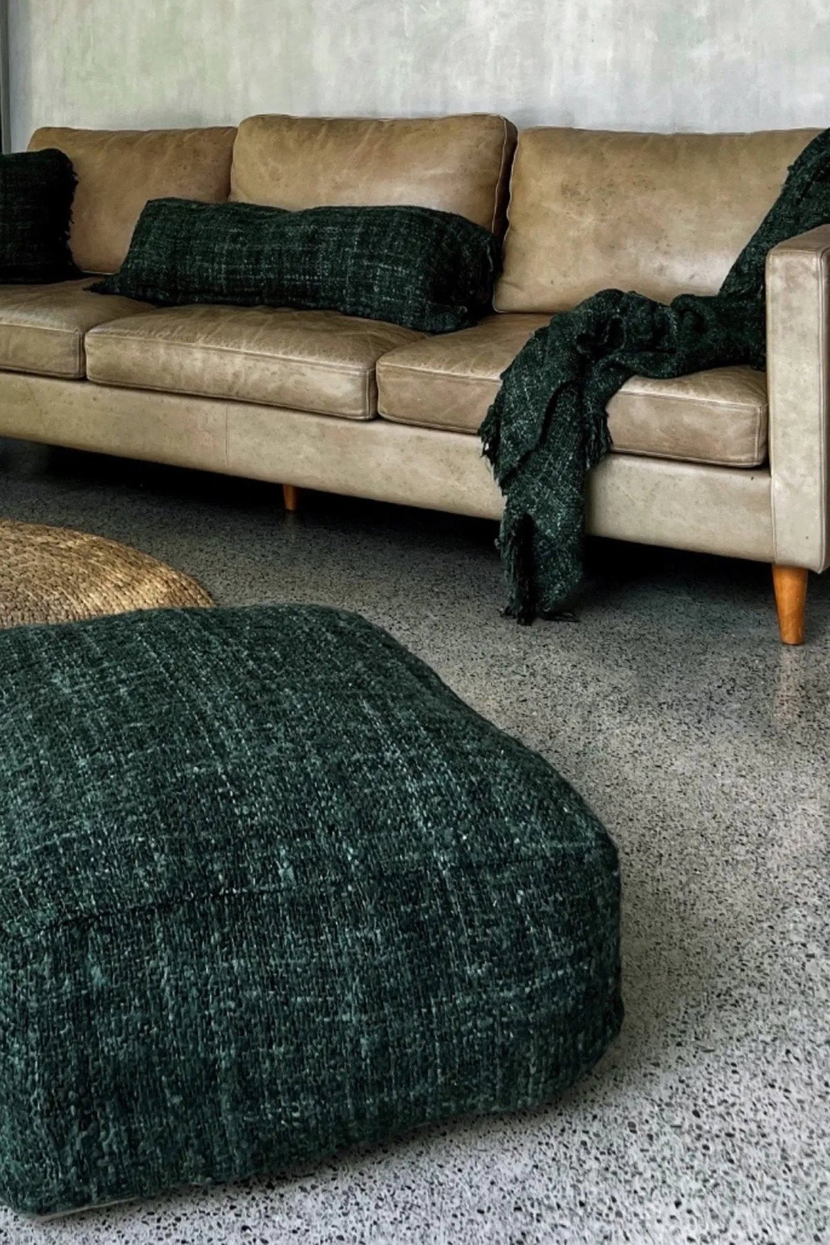 The Oh My Gee Pouf - Forest Green Bazar Bizarre