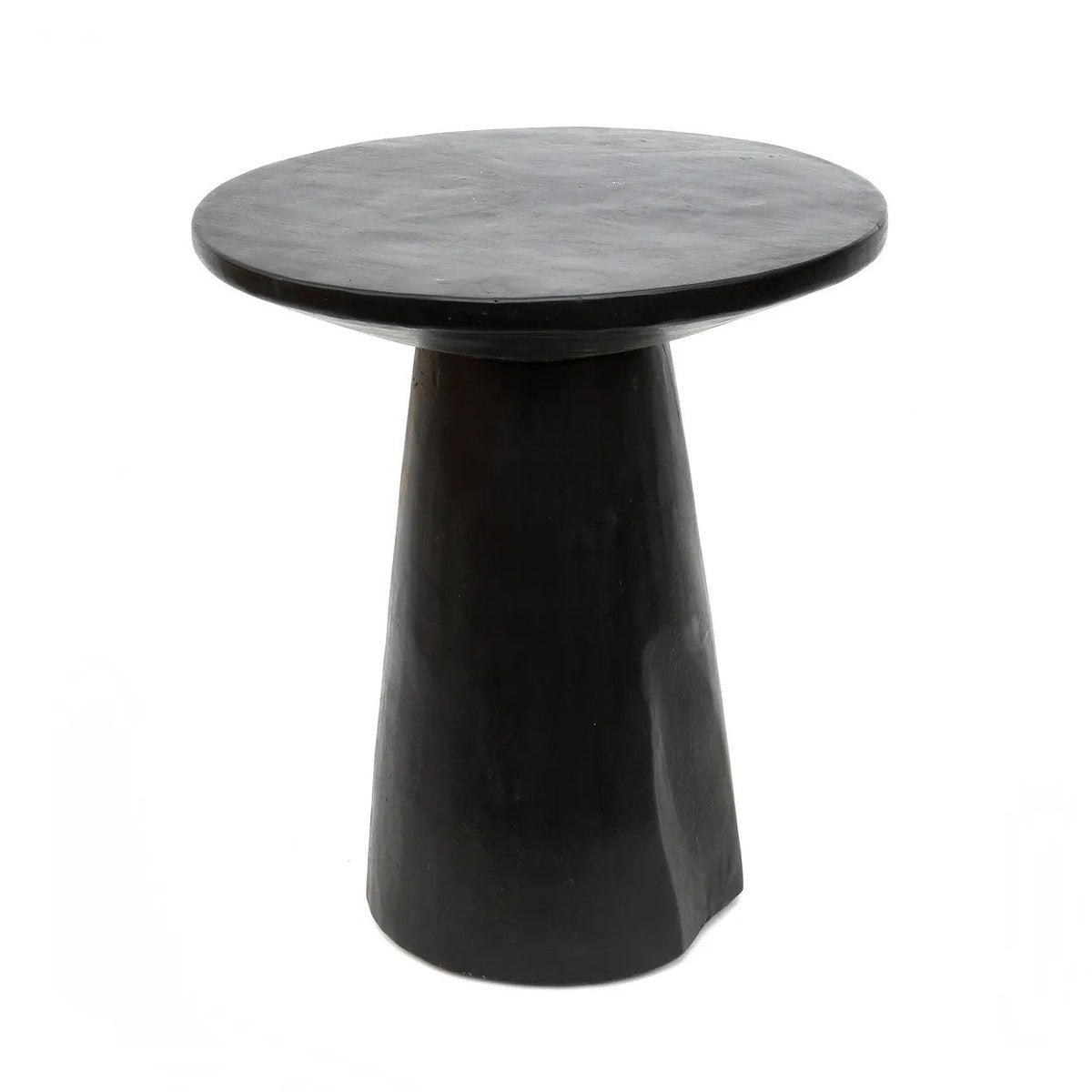 The Timber Conic Side Table Black 50 Bazar Bizar