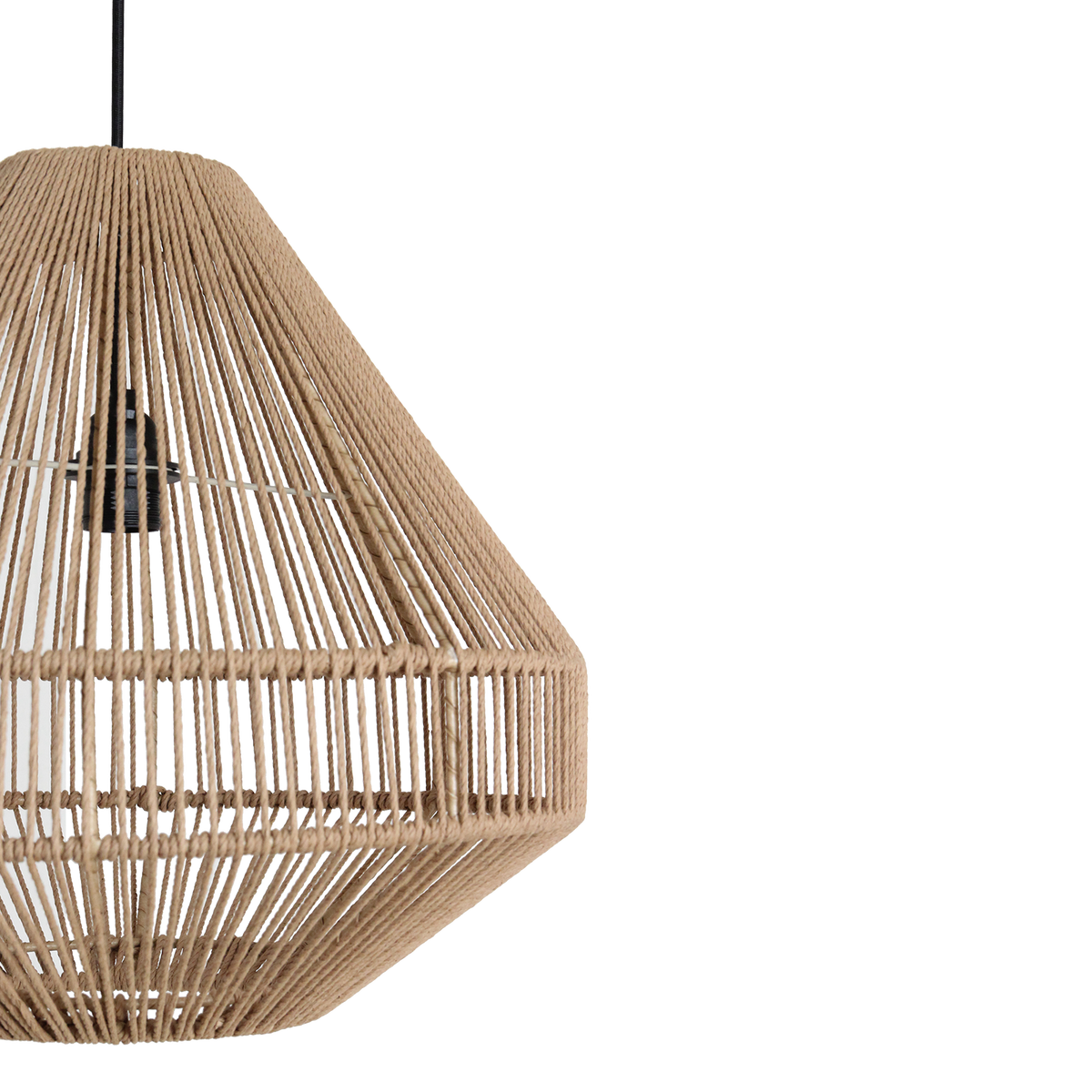 Linea Diamond Pendant Light Natural Ø44x42cm Raw Materials
