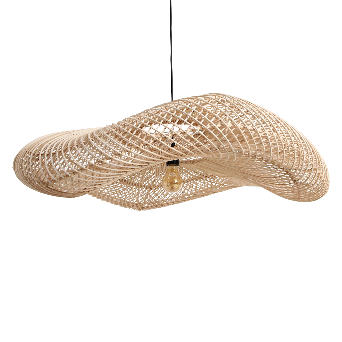 Pendant Light Wave Natural XL Raw Materials