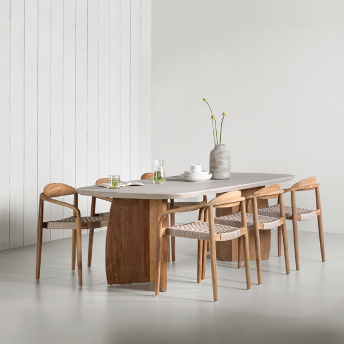 MUST Living Outdoor Dining Chair Santiago Teak Wood