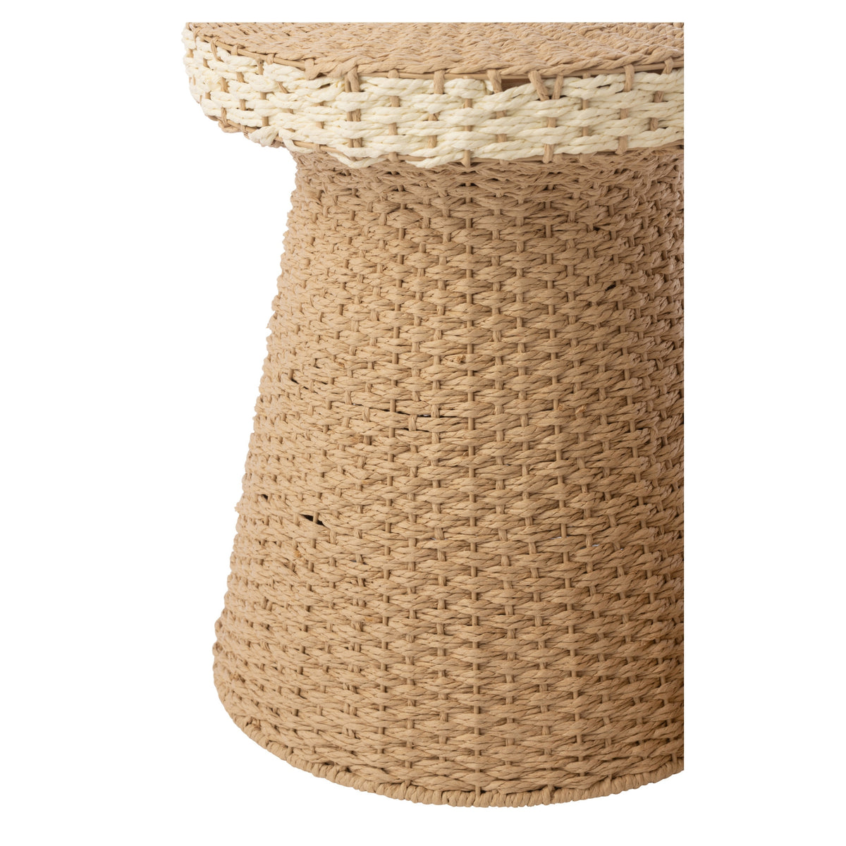 Set of 2 Side Tables Paper Natural/White J-Line
