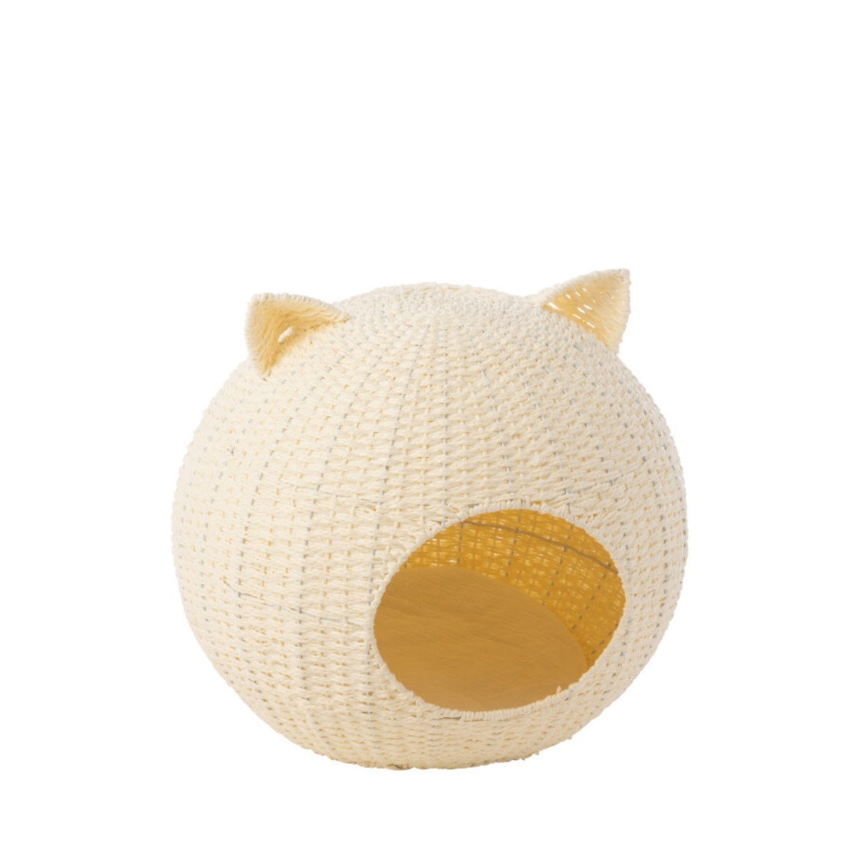 Cat Basket Cat Ears Paper White J-Line