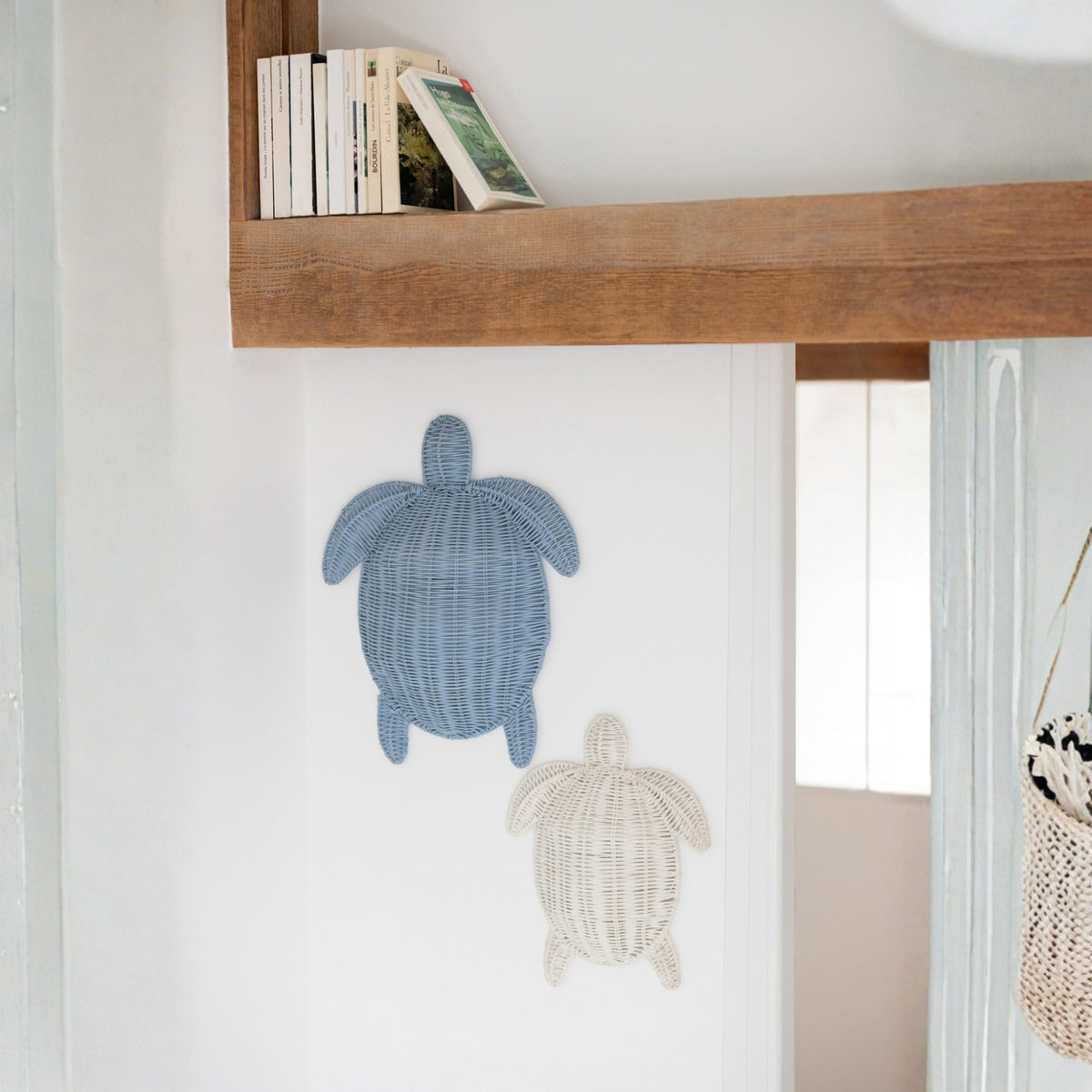 Wall Decoration Turtle Iron Dark Blue Small J-Line