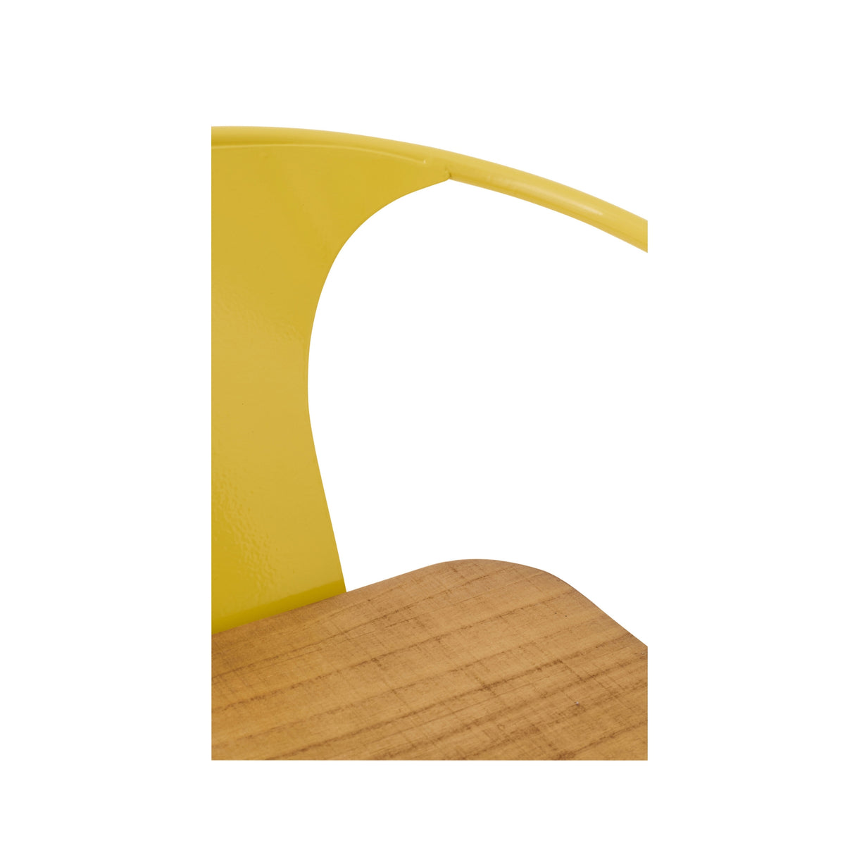 High Chair Evi Iron/Plywood Yellow J-Line