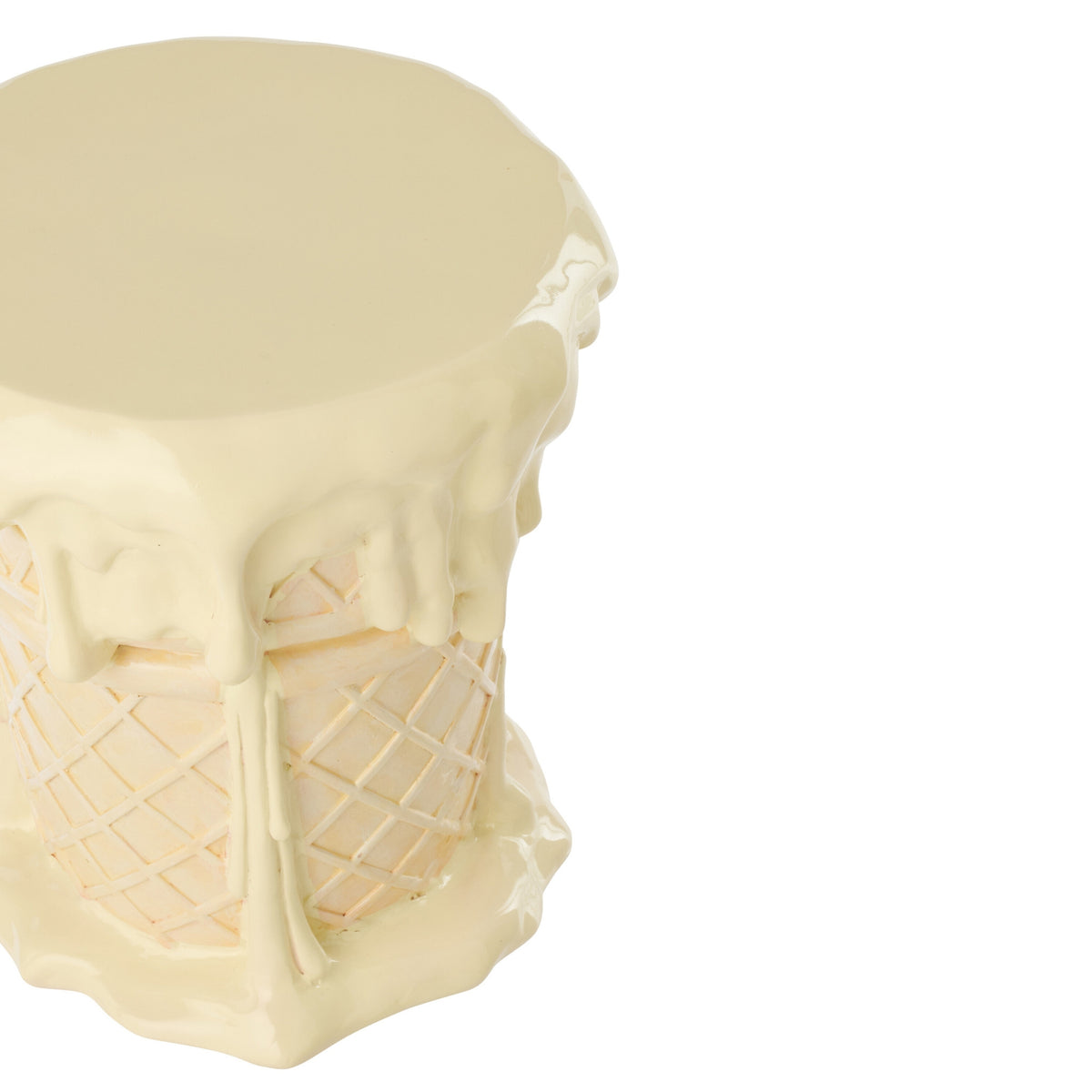 Side table Ijsje Polyresin Apricot/Beige J-Line
