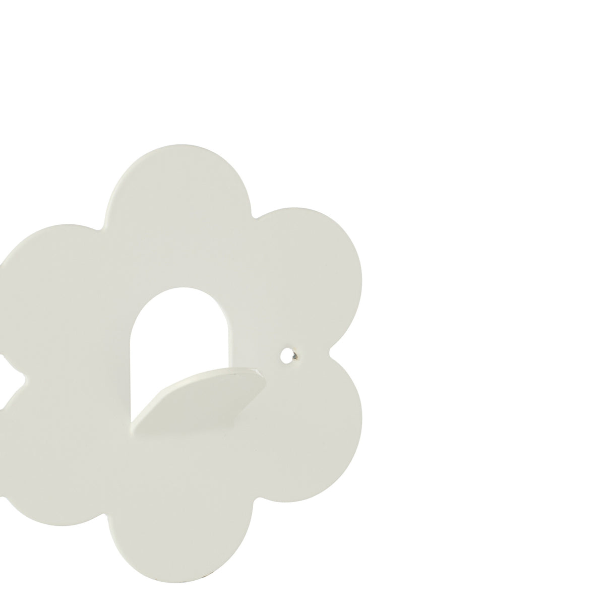 Coat Rack Flower Iron White J-Line