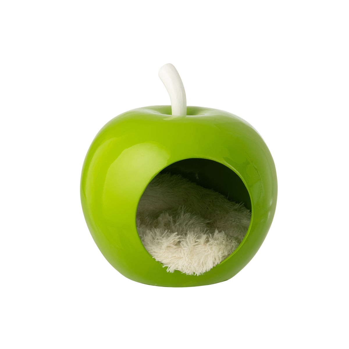 Apple Cat Bed Polyresin Green/White J-Line