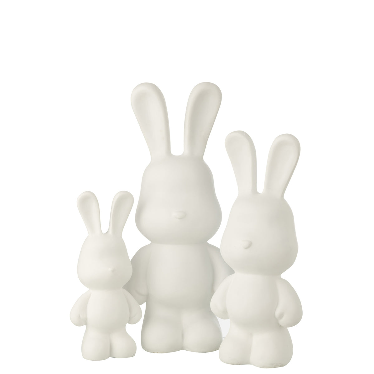 Bunny Eddy Polyresin White Large J-Line