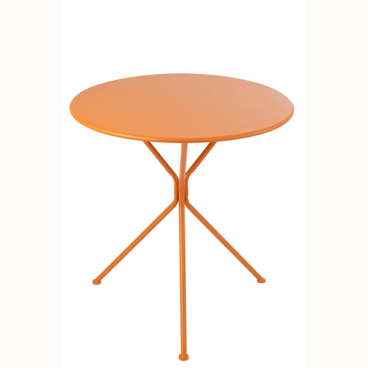 Garden Table Tripod Round Metal Orange Large J-Line