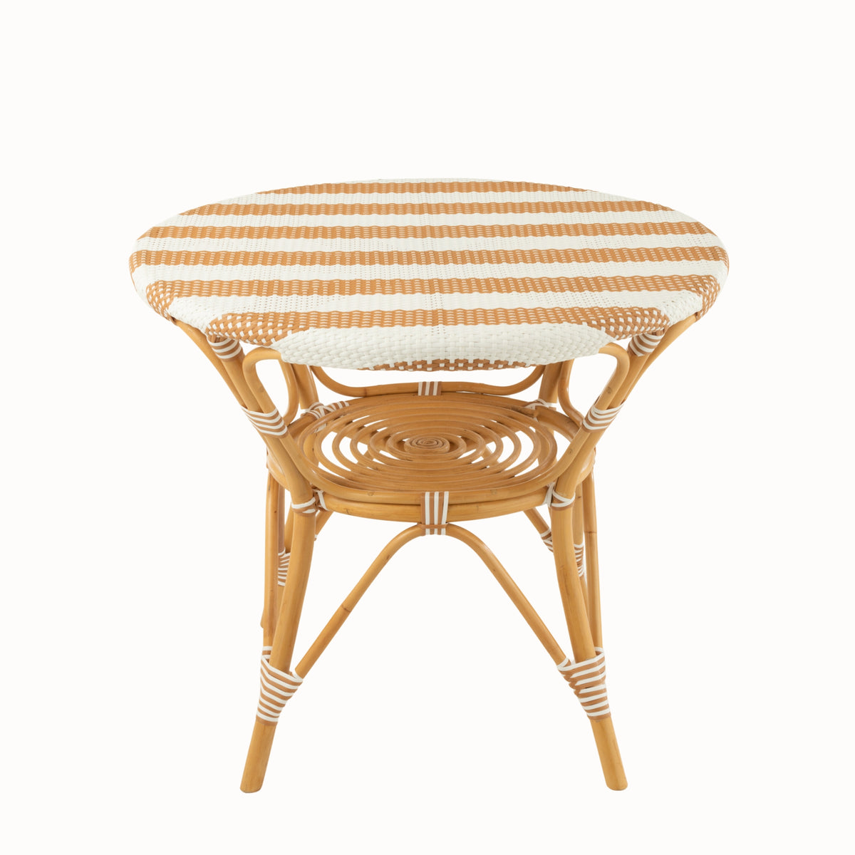 Dining Table Rattan Beige/White J-Line