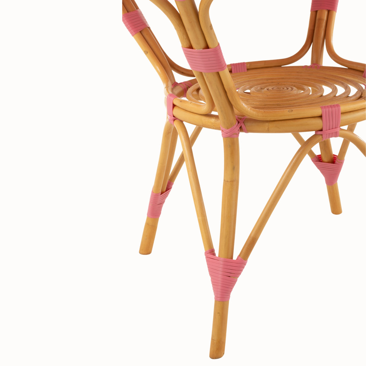 Dining Table Rattan Pink/White J-Line