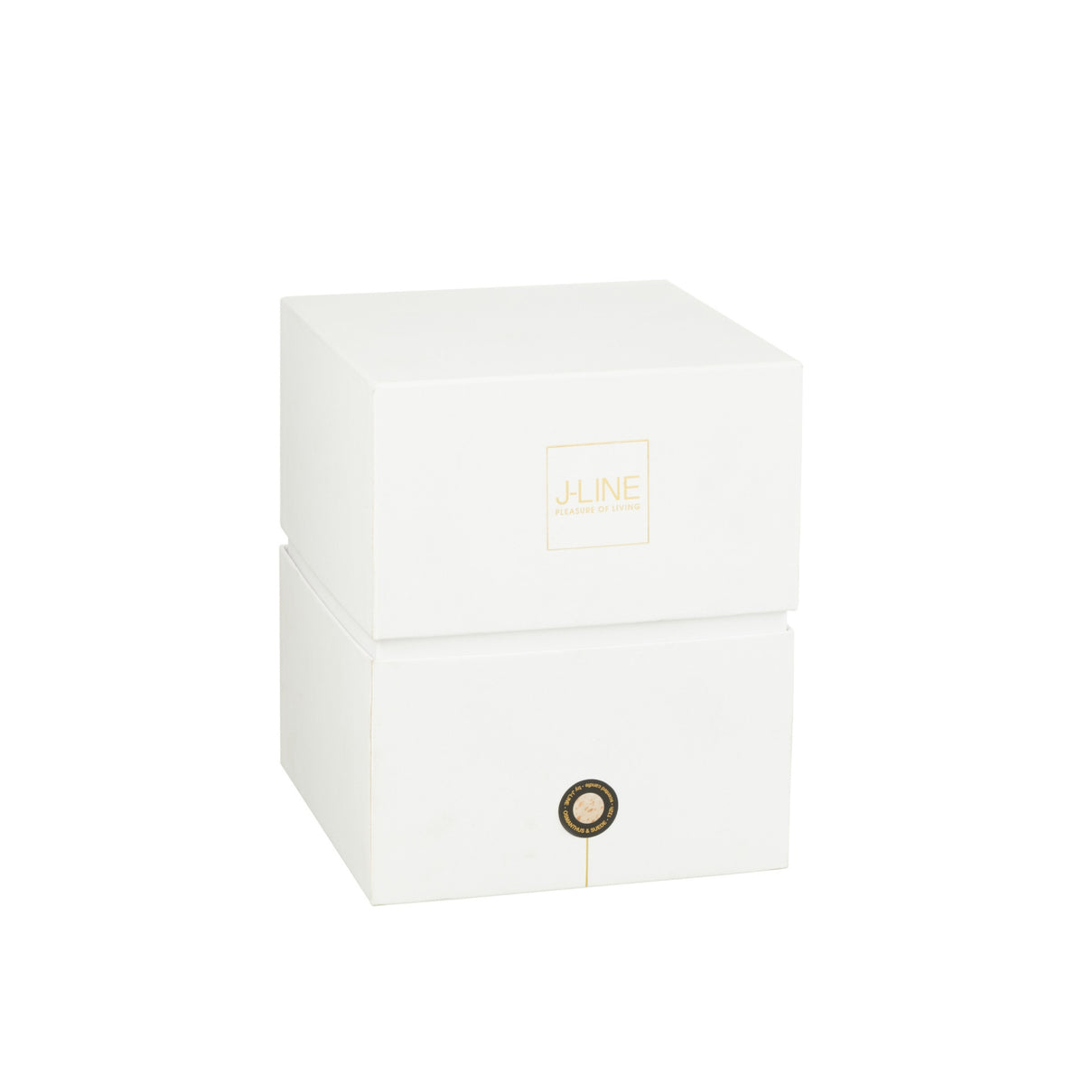 Scented Candle Mia White/Mixed Glass Medium 120 Hours J-Line