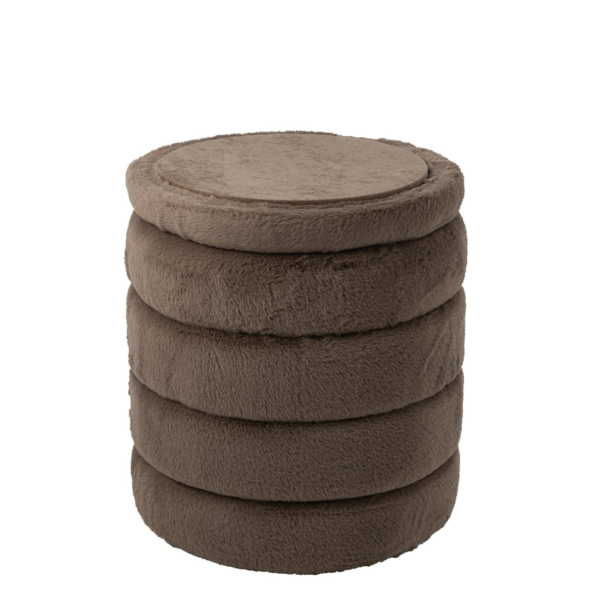 Pouf + Lid Mdf Taupe J-Line