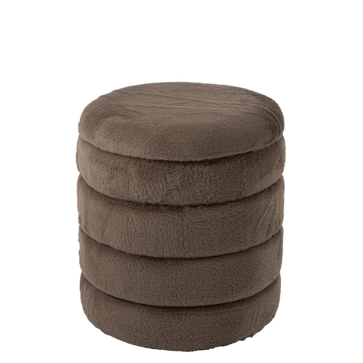 Pouf + Lid Mdf Taupe J-Line