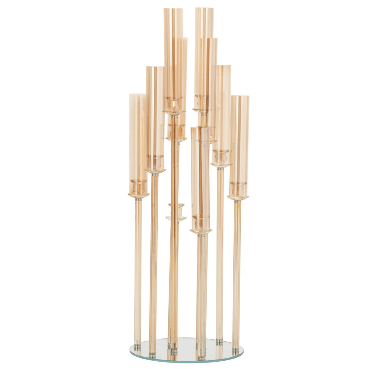 Candle Holder Crystal Gold J-Line