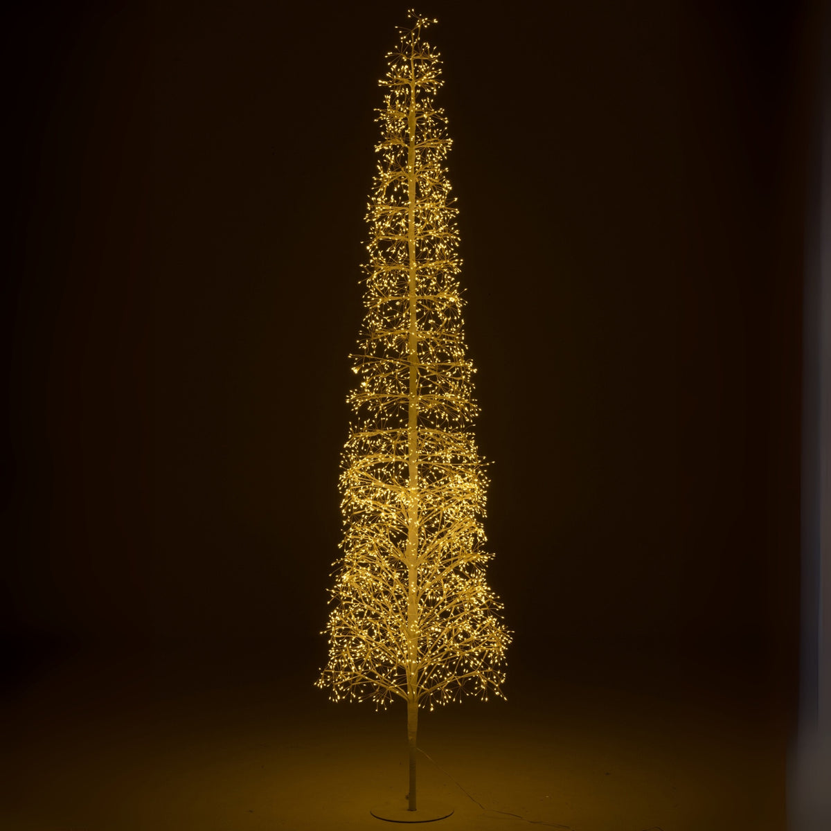 Christmas Tree Warm White LED Lights White Iron Extra Large H240cm J-Line
