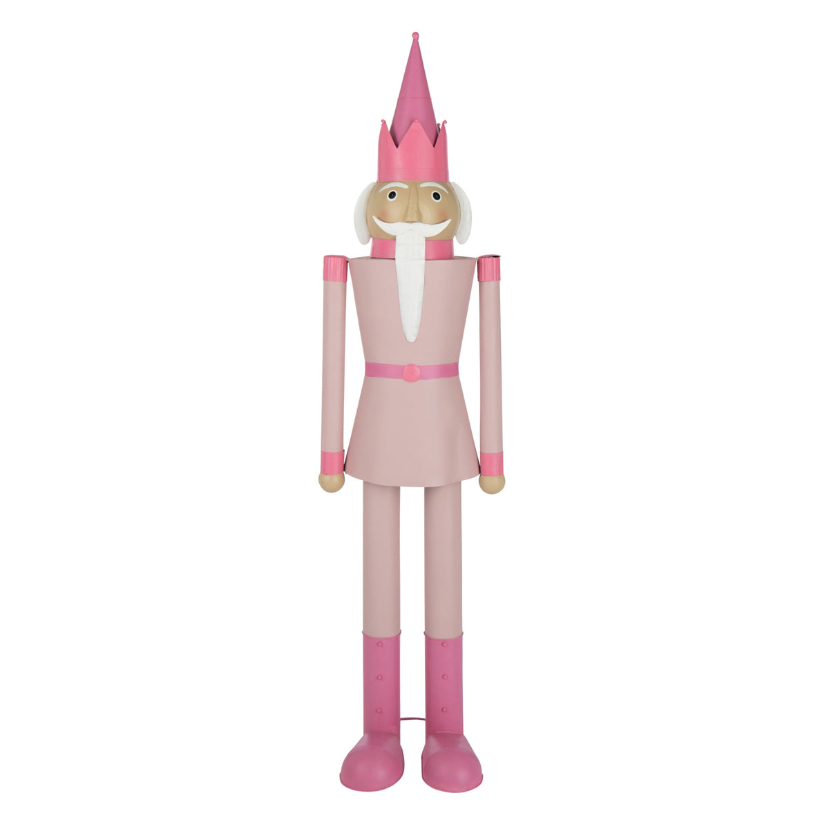 Nutcracker Moustache Metal Pink Medium H158cm J-Line
