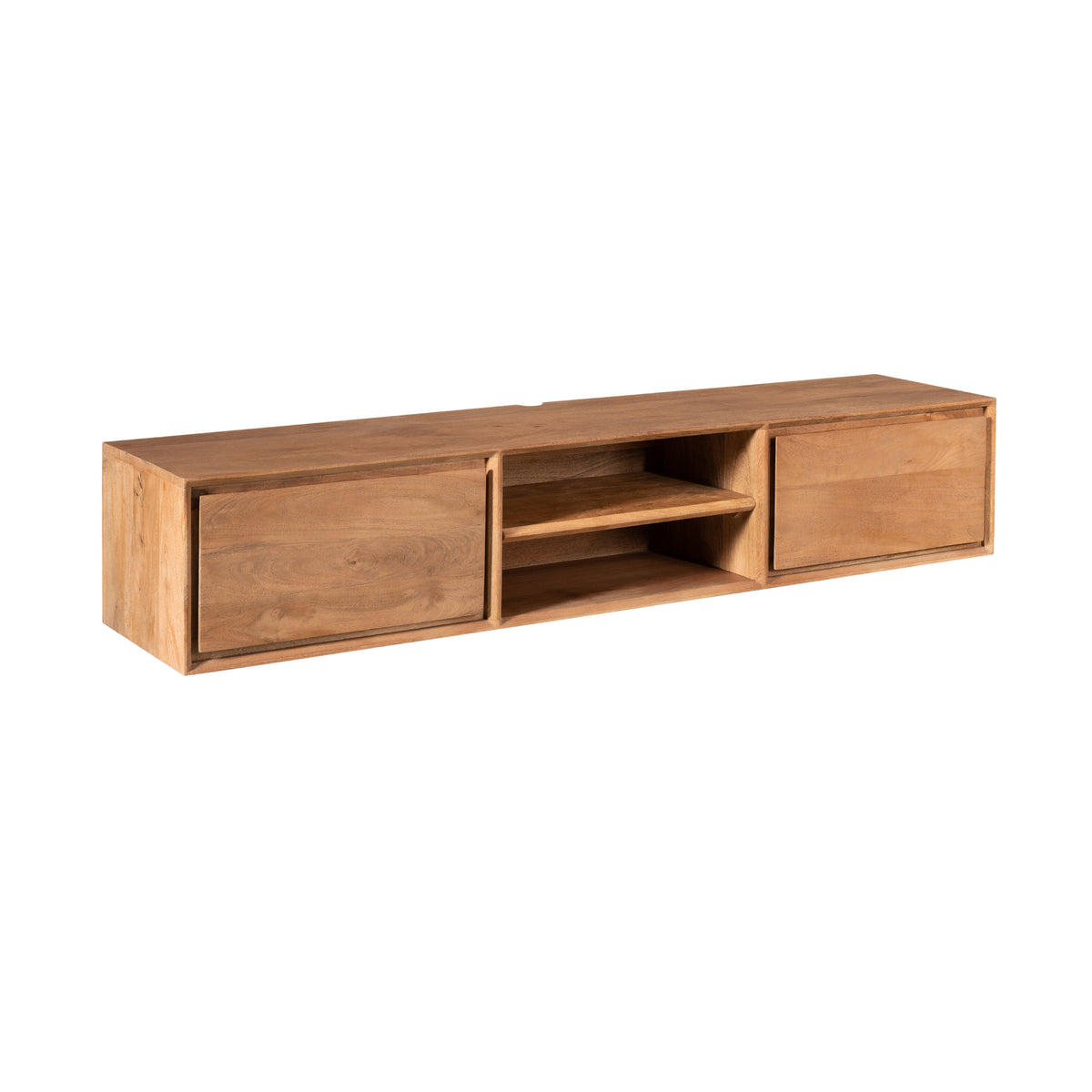 Floating TV Stand Ambiance Natural Mango Wood 160cm Starfurn