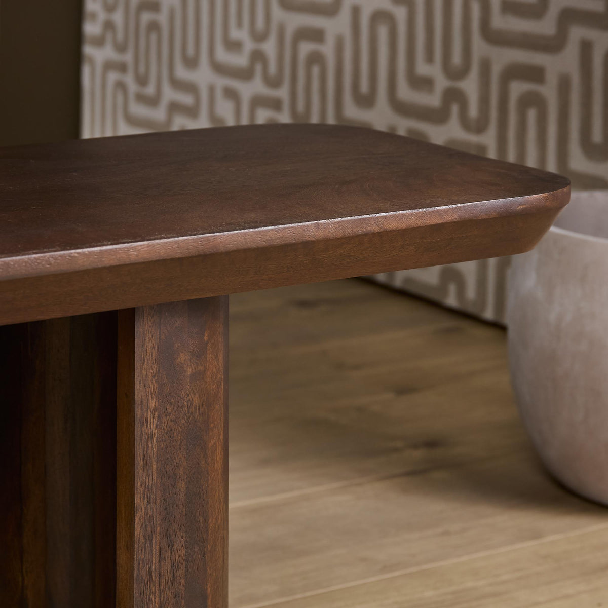 Maré Mango Wood Brown Dining Room Bench 280cm Starfurn