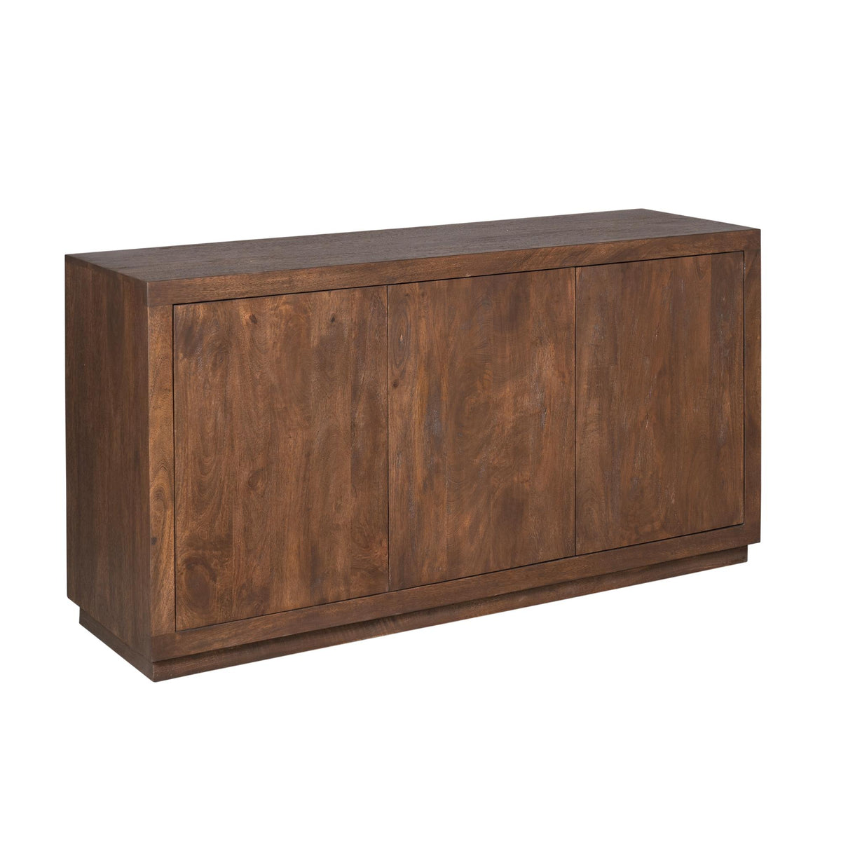 Brussels Mango Wood Sideboard Brown 3 Doors 150cm Starfurn