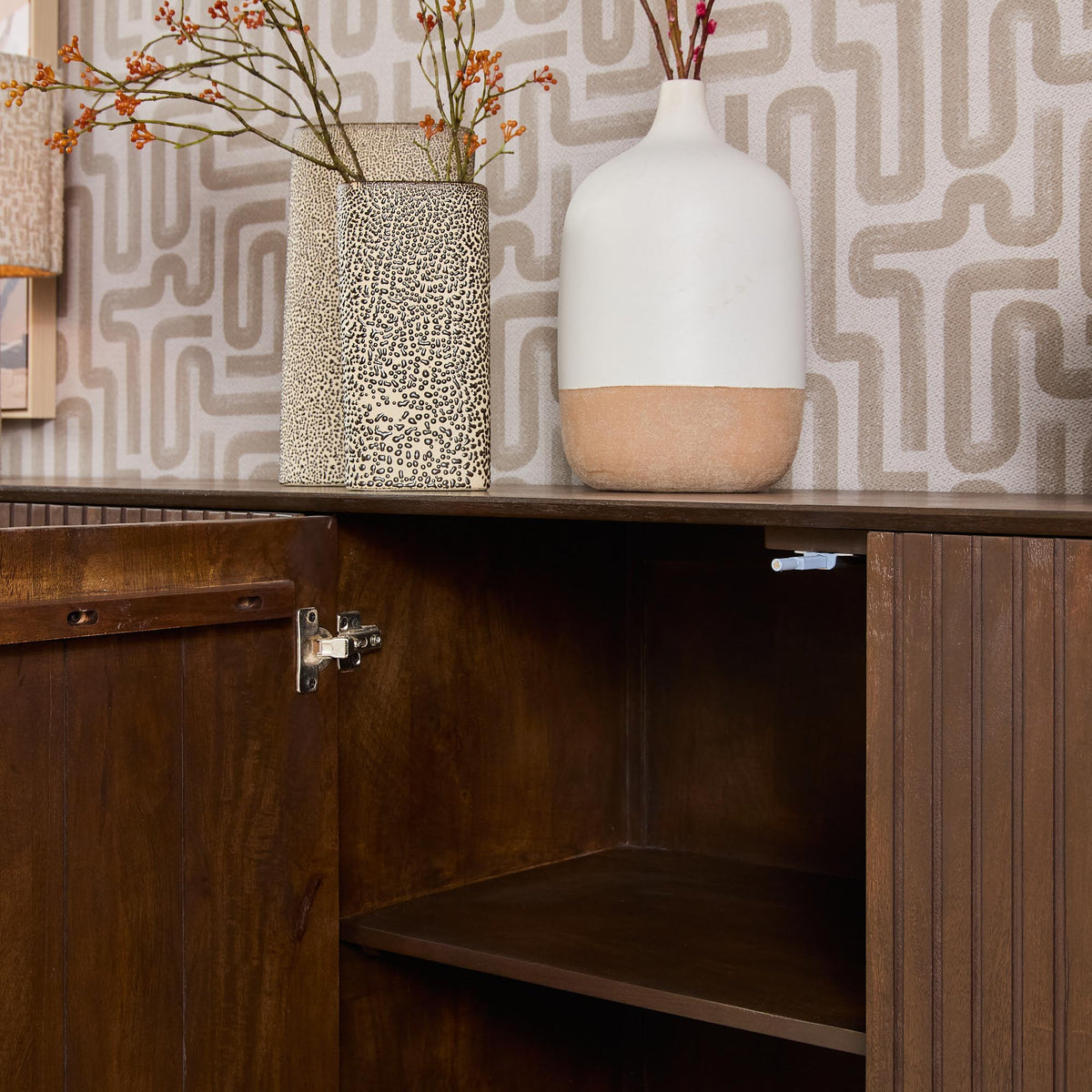 Madison Mango Wood Brown Sideboard 210cm Starfurn