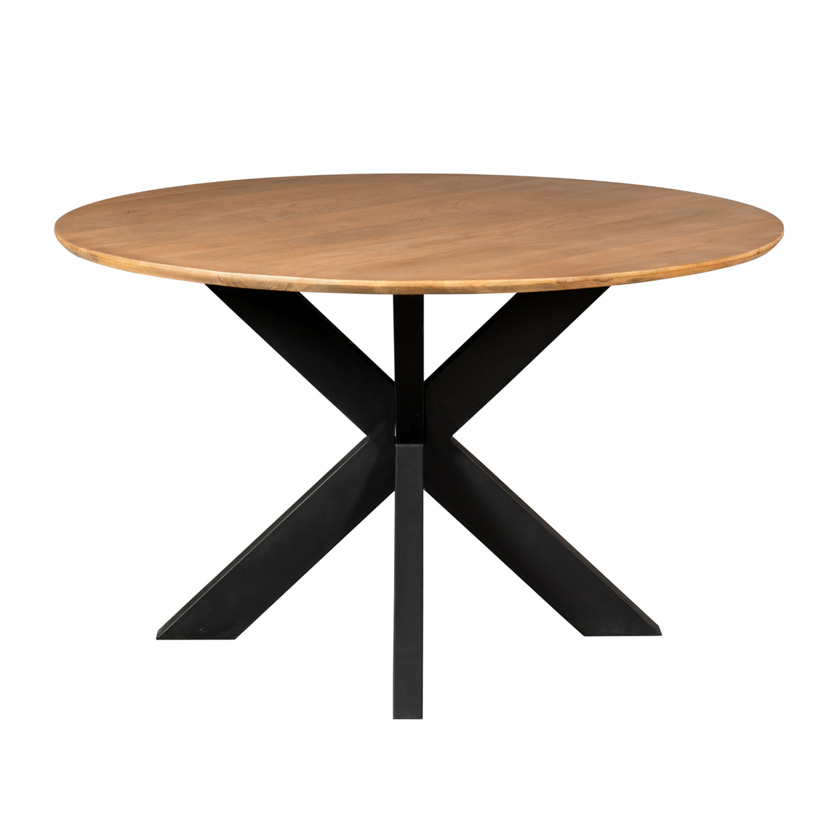 Madison Mango Wood Natural Round Dining Table 150cm Starfurn