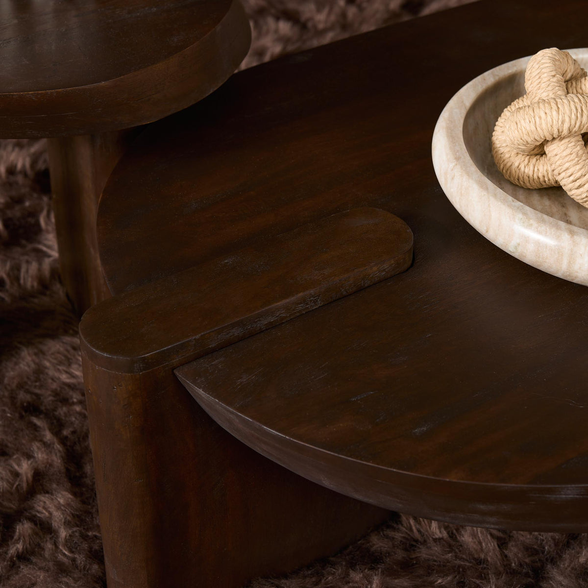 Coffee Table Rava Mango Wood Brown 125cm Starfurn