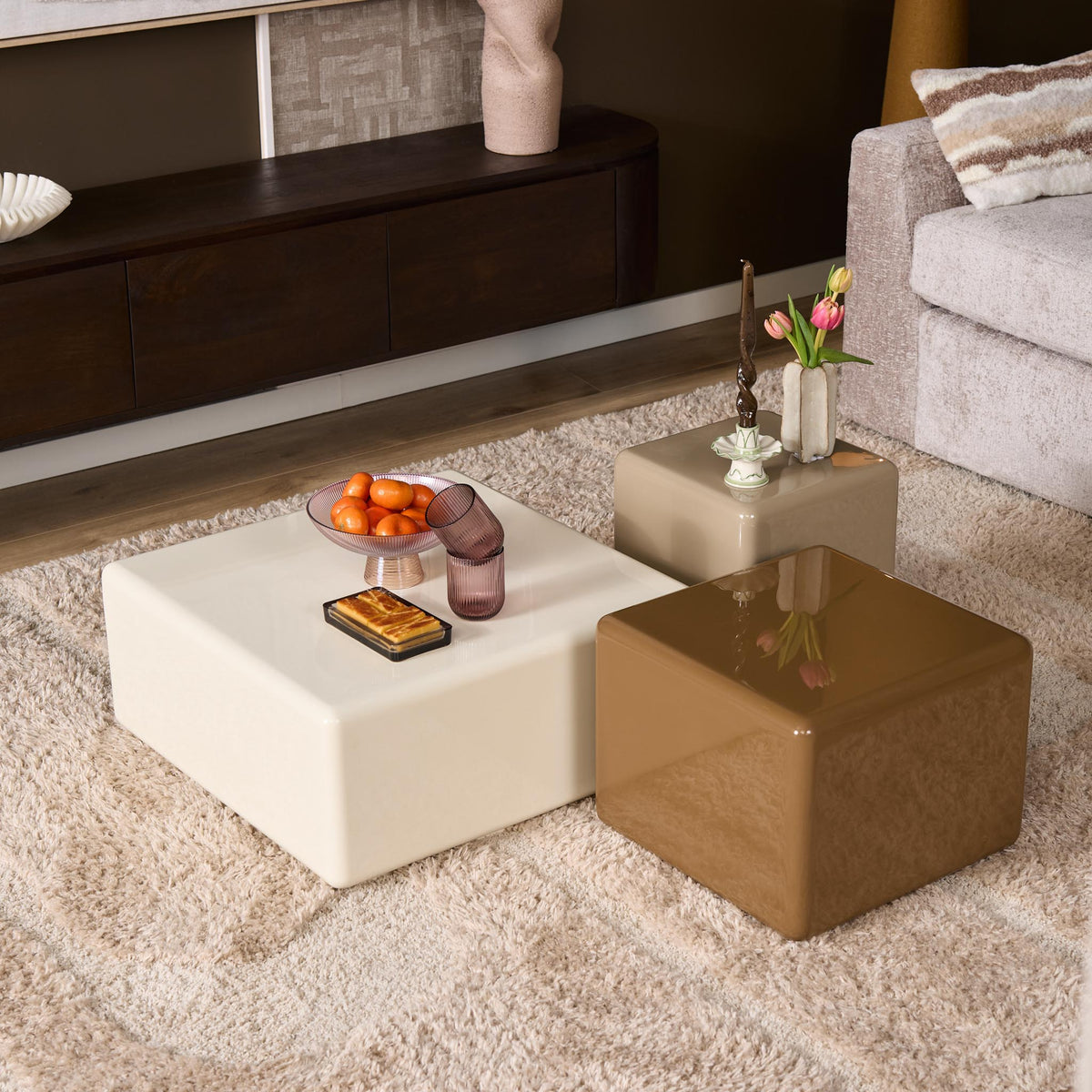 Coffee Table Elias White 60cm Starfurn