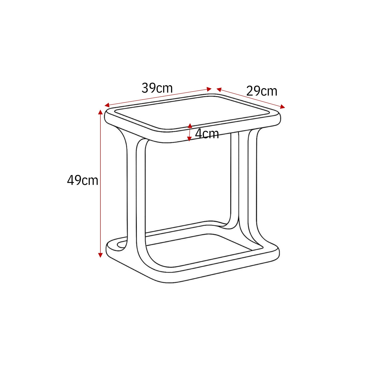 Coffee Table Elias White 60cm Starfurn