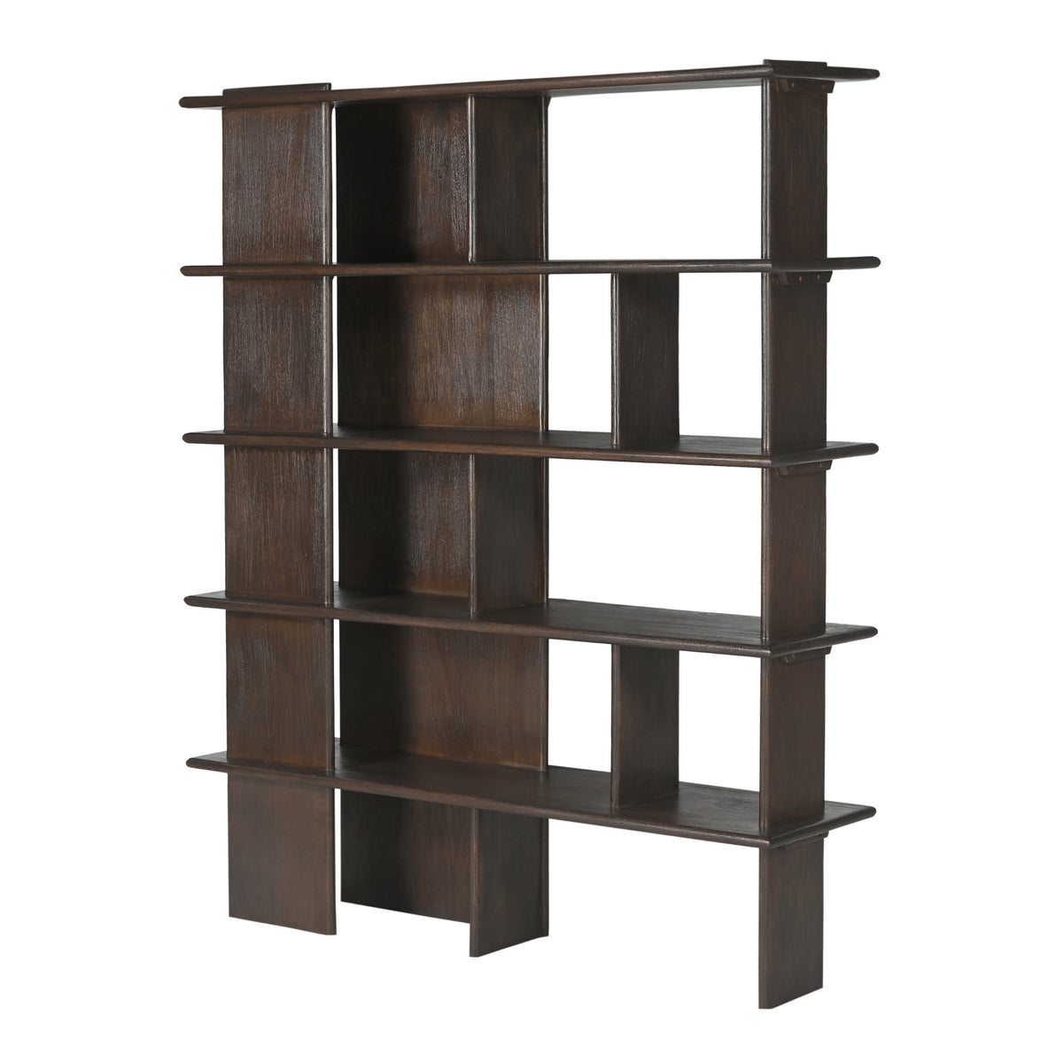 Finn Mango Wood Bookcase Brown 180cm Starfurn