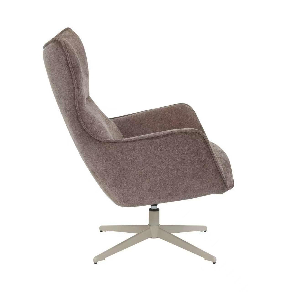Armchair Julia Fabric Brown Starfurn